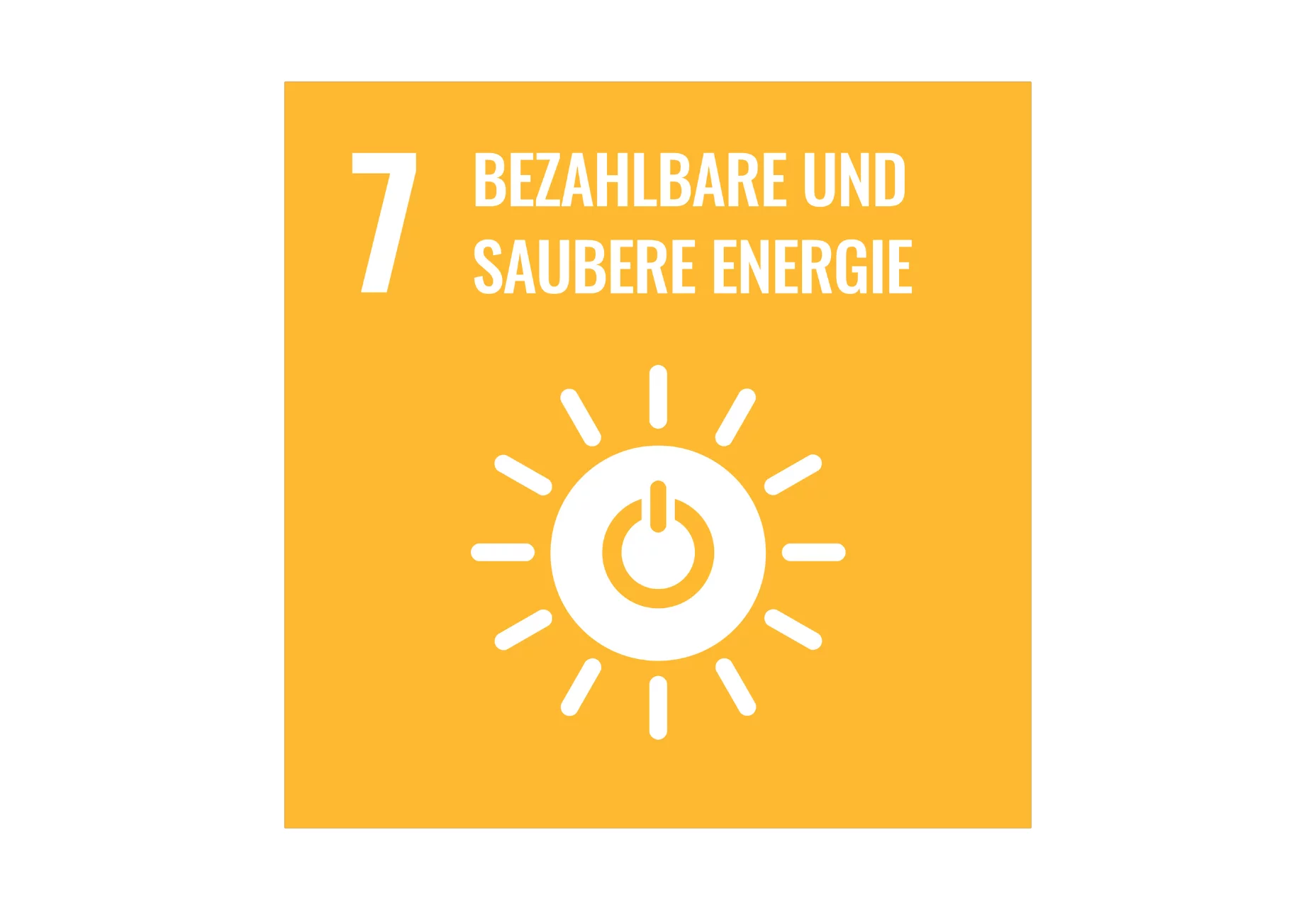  Gelbes Icon bezahlbare und saubere Energie