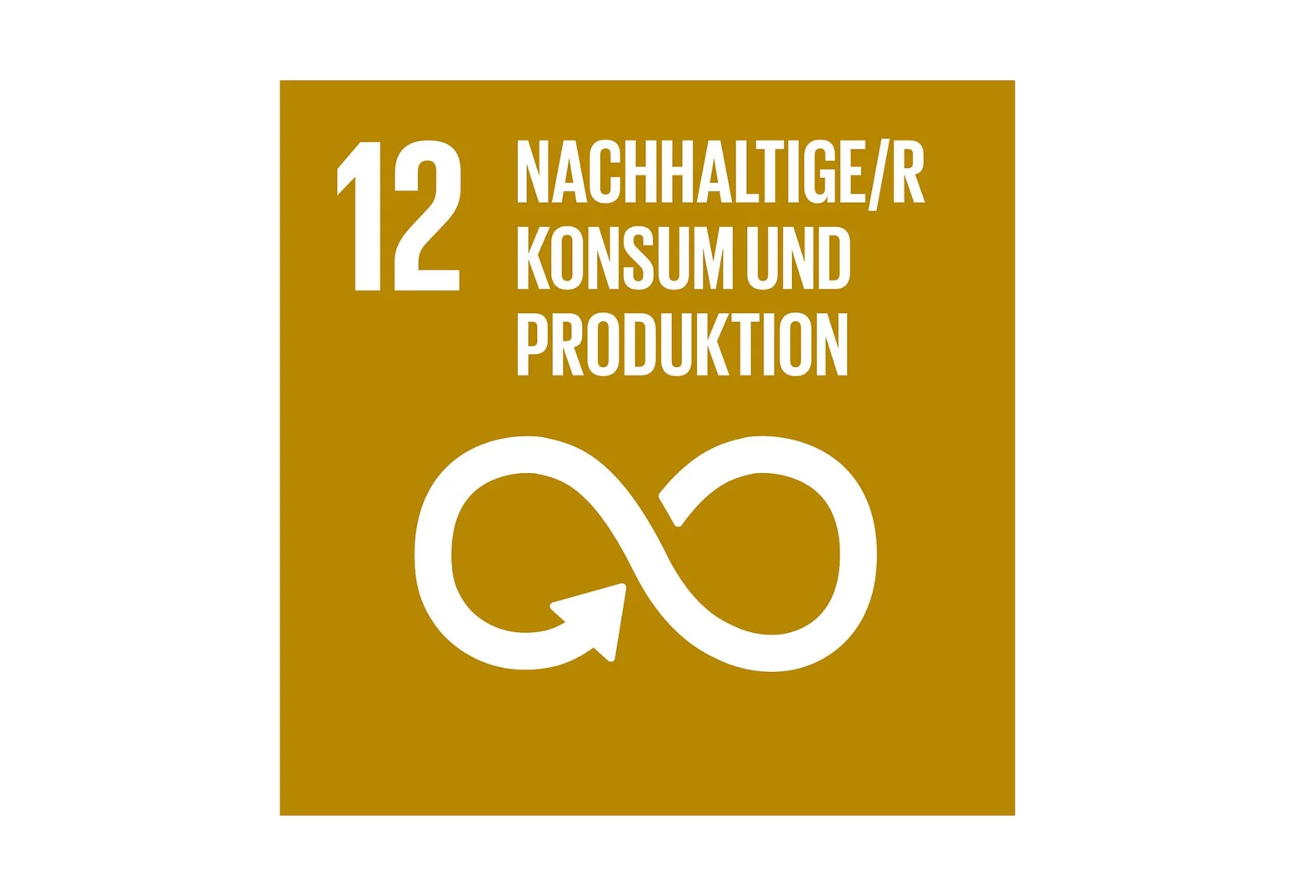  Goldenes Icon nachhaltiger Konsum und nachhaltige Produktion