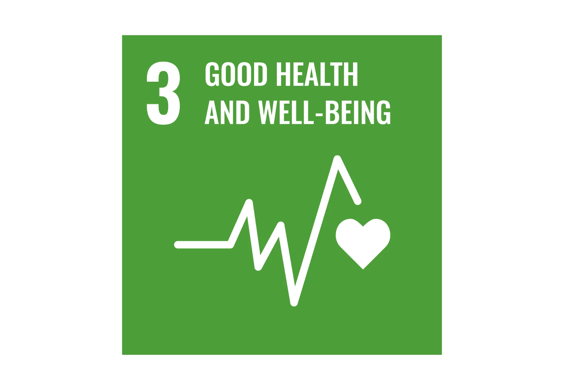  Green icon good-health and well beeing
