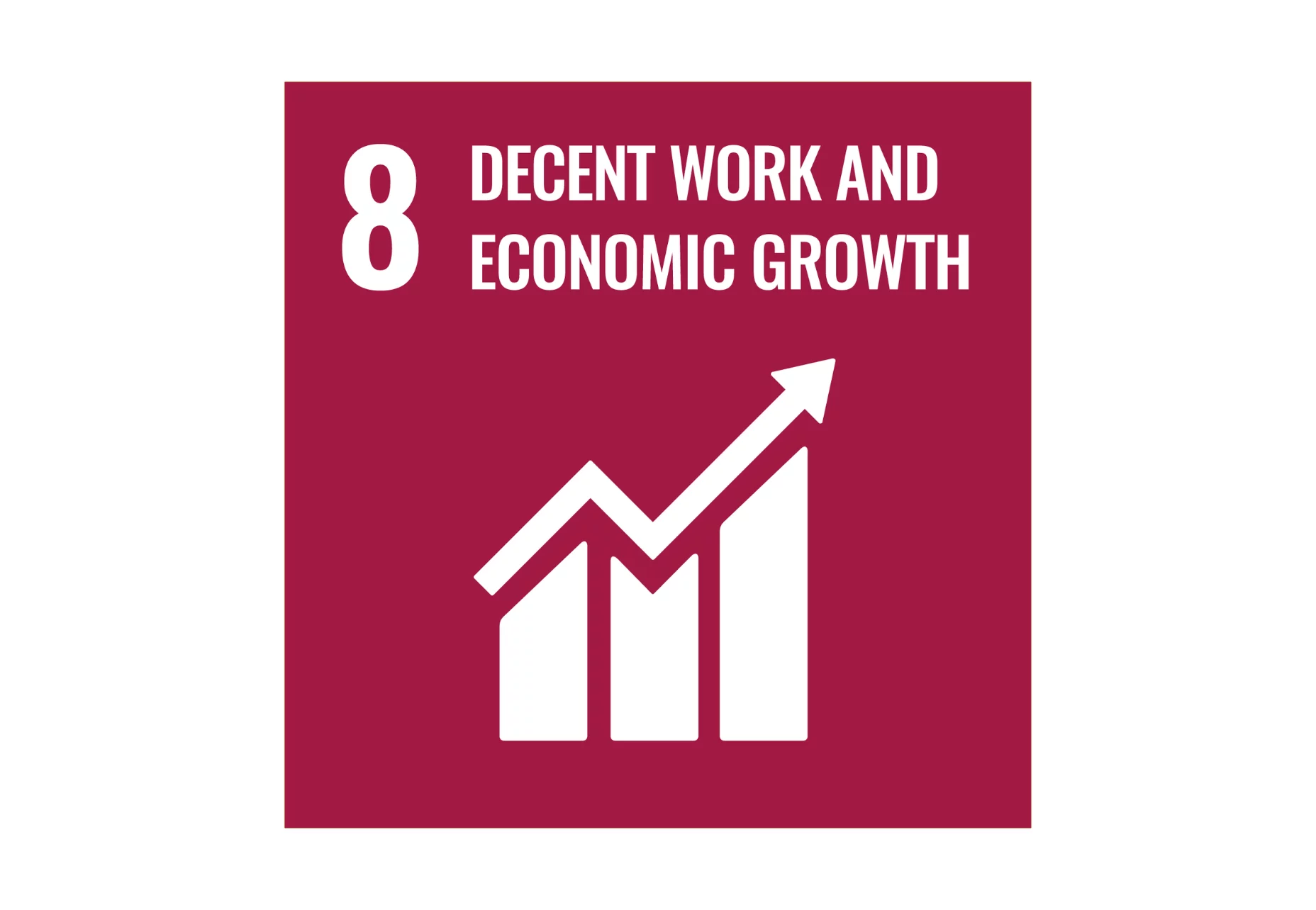 Magenta Icon Decent Growth and economic growth