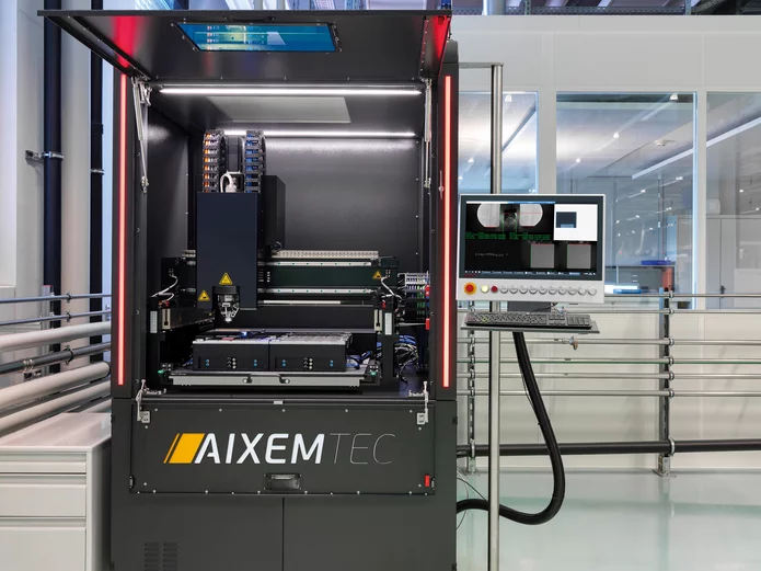  Machine for automated production of optoelectronic components from AIXEMTEC—a Schunk Group company