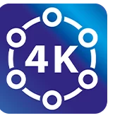  4K Technology Icon